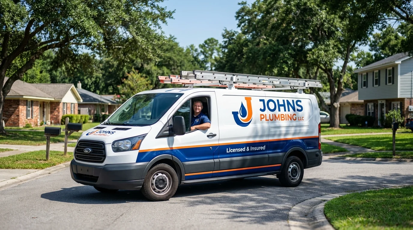Johns Plumbing LLC service van in Tieton, WA