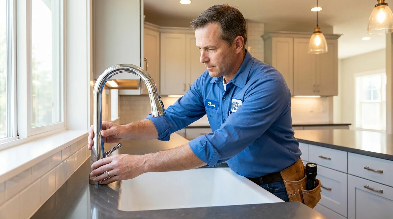 Kitchen faucet installation by Johns Plumbing LLC in Tieton